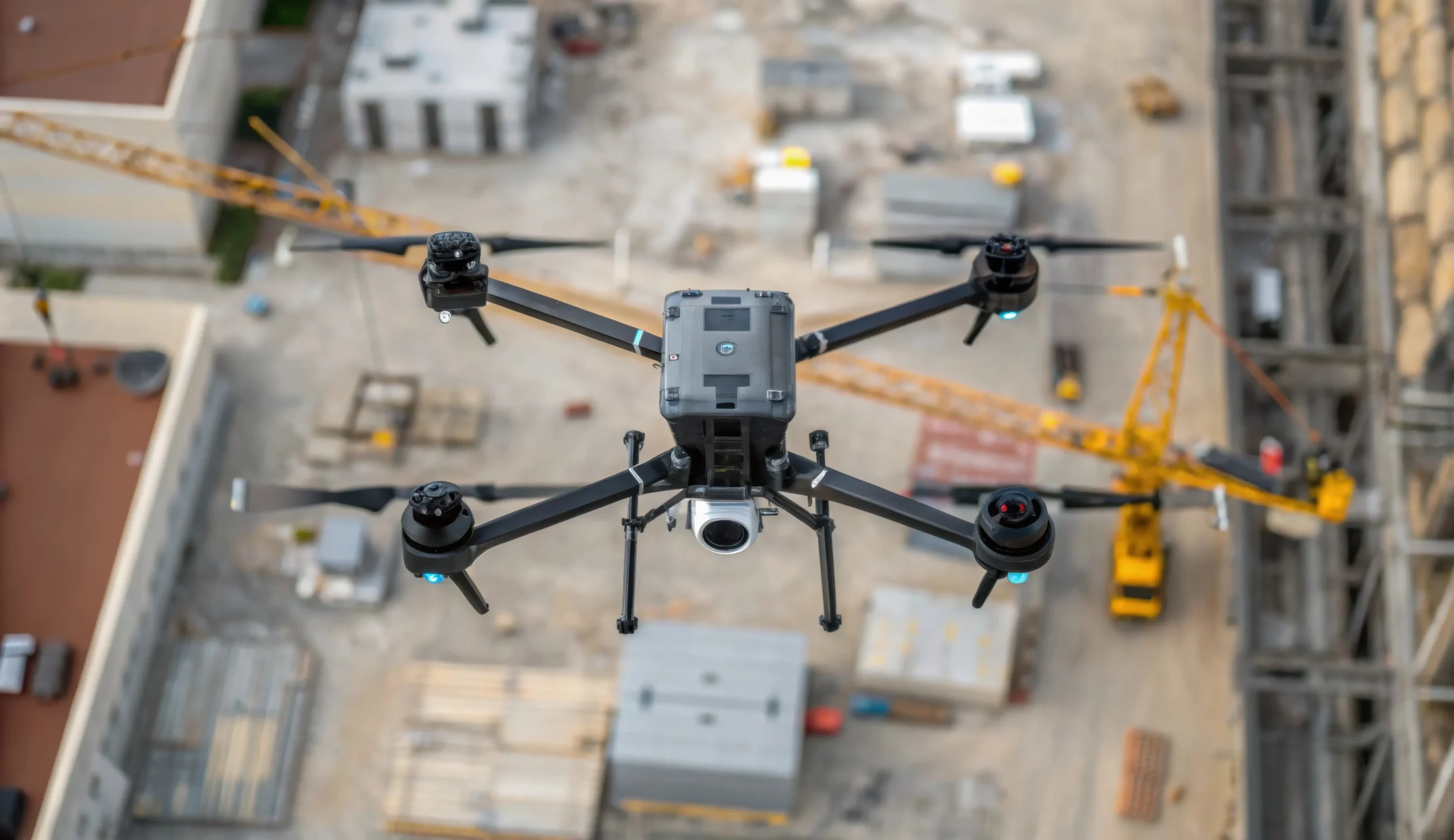 Drone doing an aerial survey