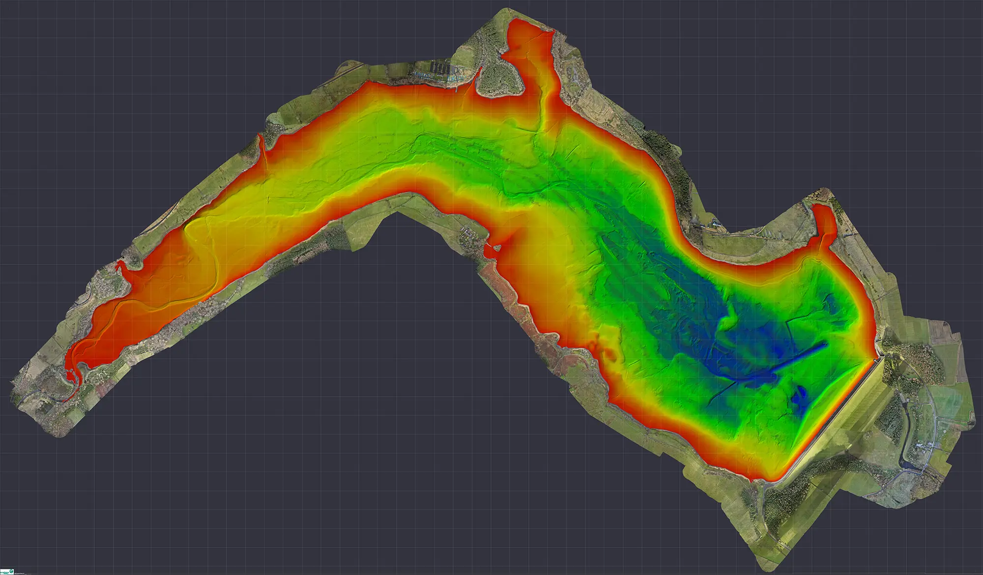 Hydrographic survey of the Derwent Reservoir